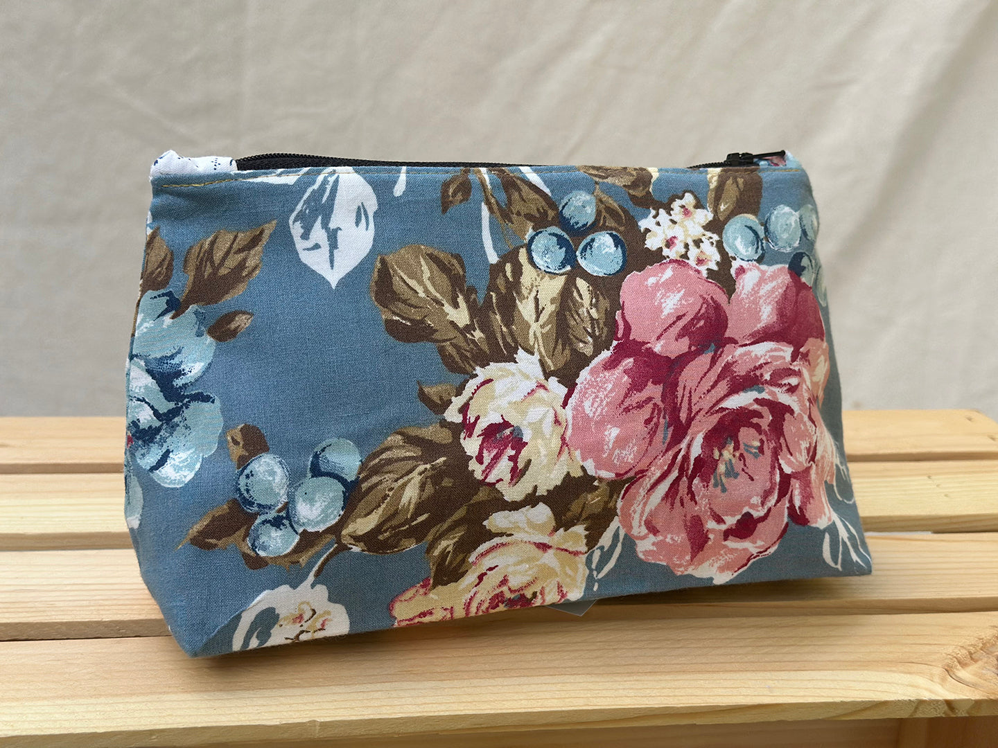 Poppin' Florals Makeup Bag