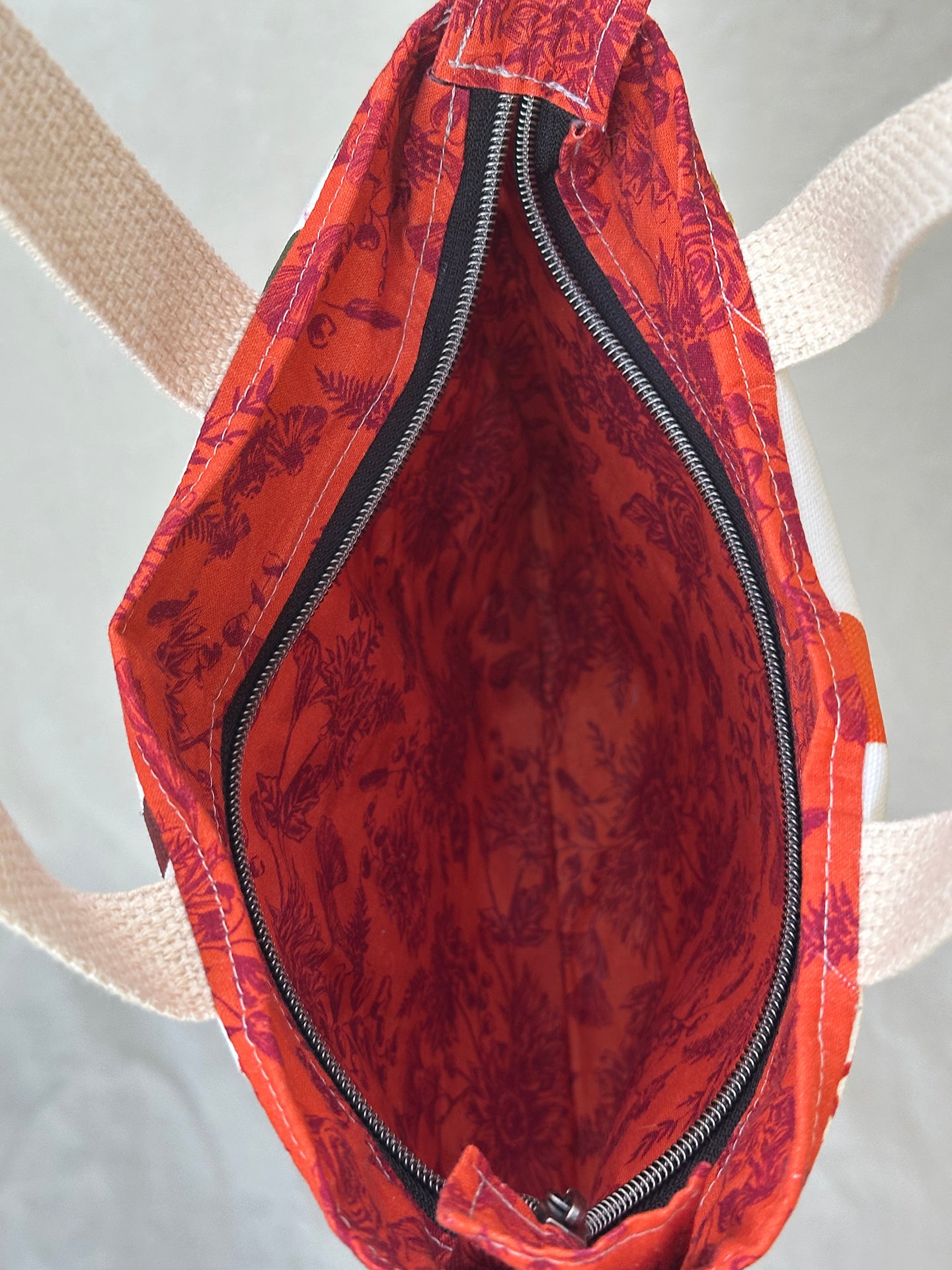 Nature's Canvas Zipper Tote