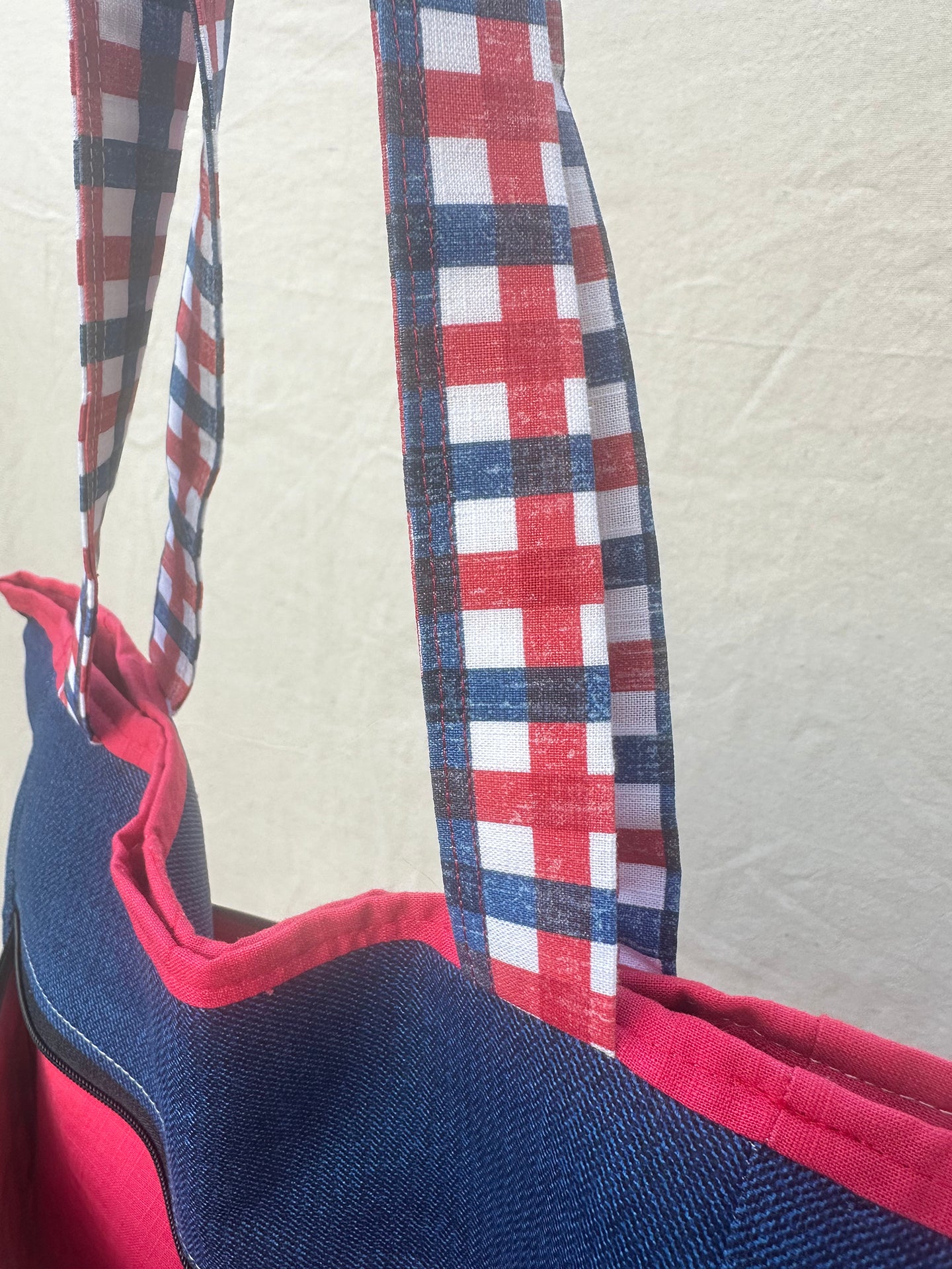 Classically Americana Zippered Tote Bag