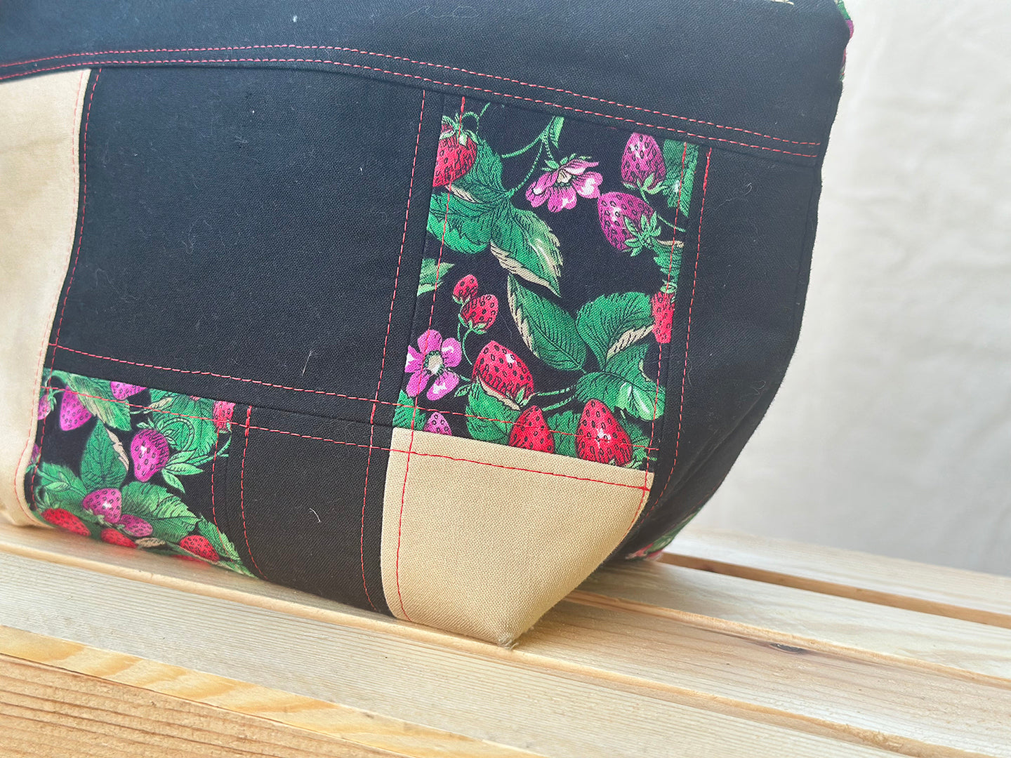 Strawberries In Style Makeup Bag