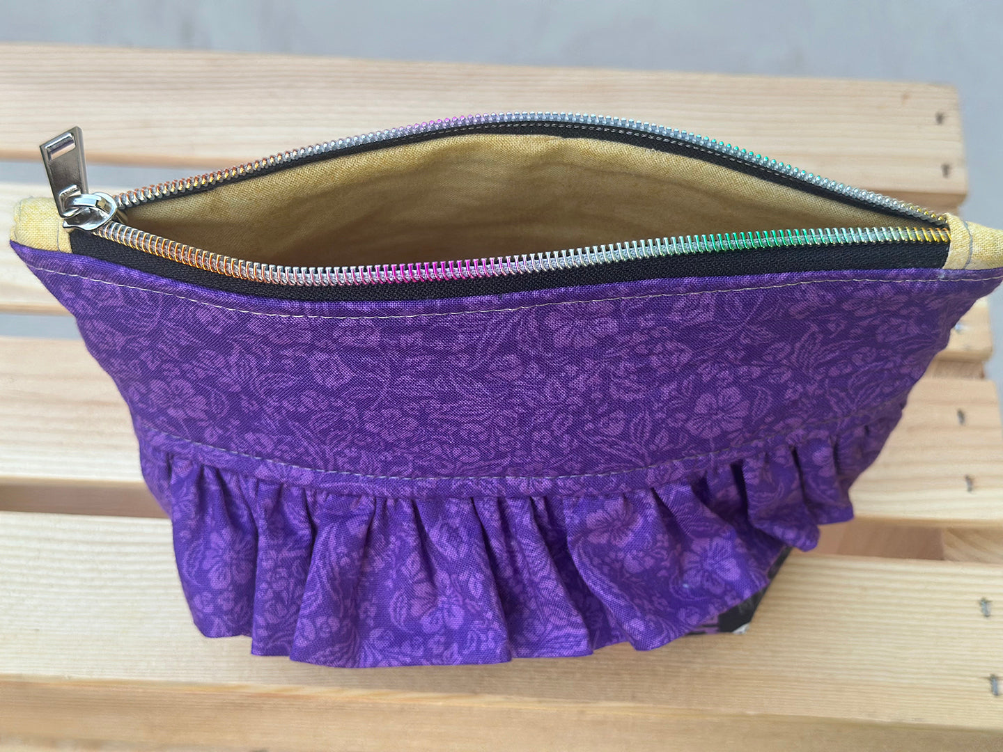 Halloween Ruffle Makeup Bag