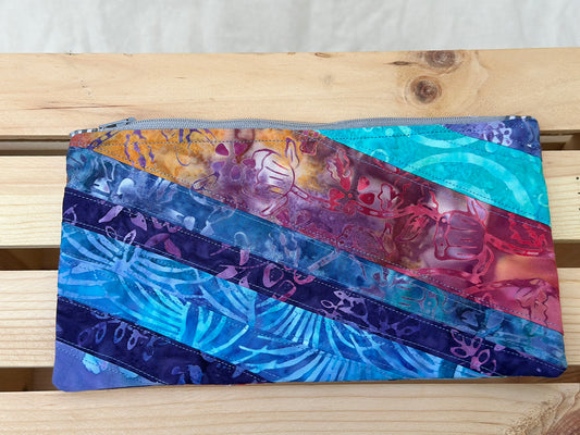 Batik Breeze Slimline Zip Pouch