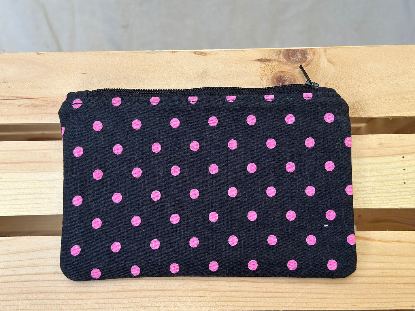 Classic Polka Dot Slimline Zip Pouch