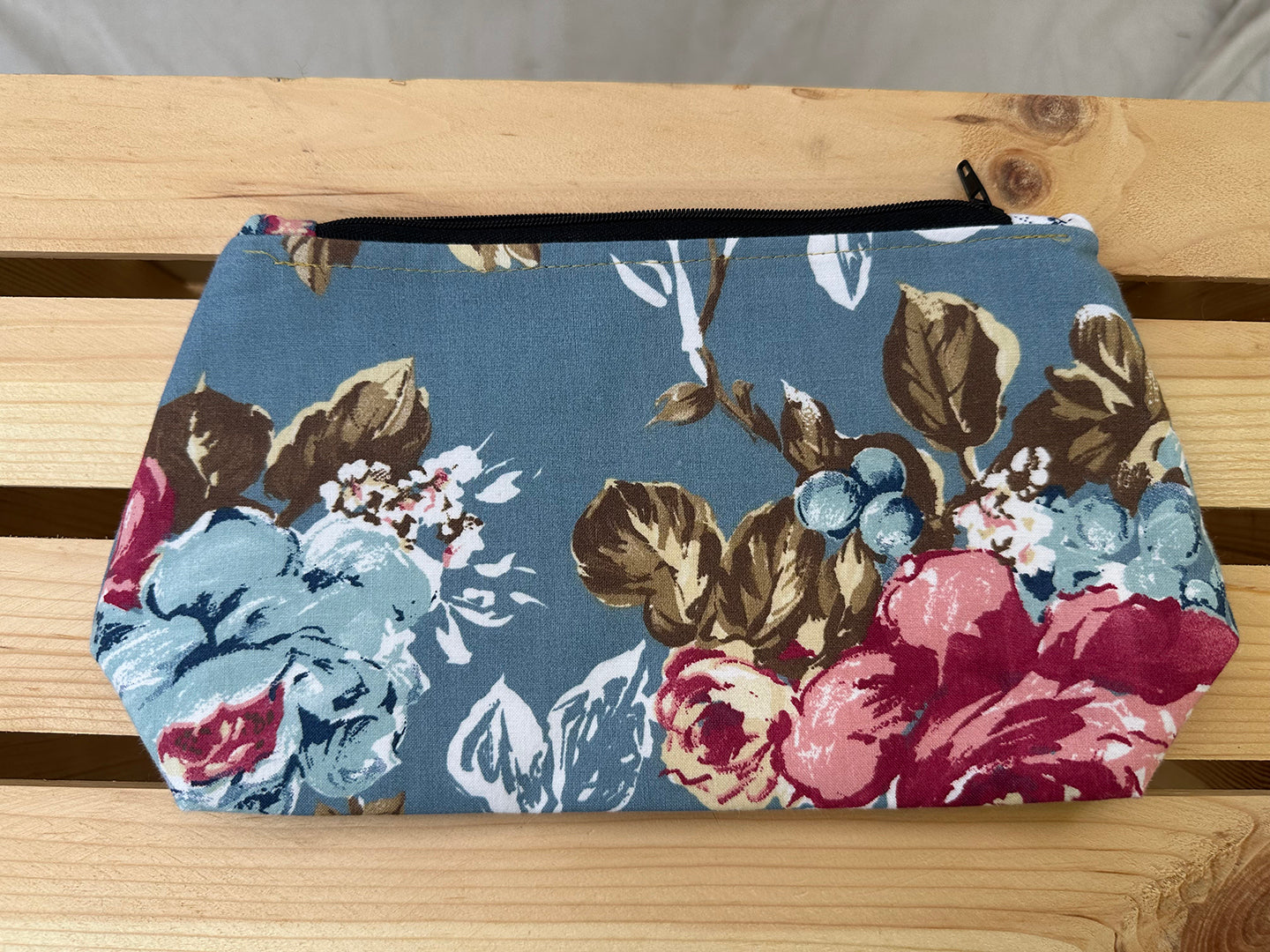 Poppin' Florals Makeup Bag