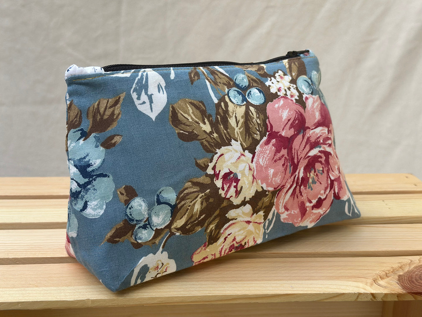 Poppin' Florals Makeup Bag