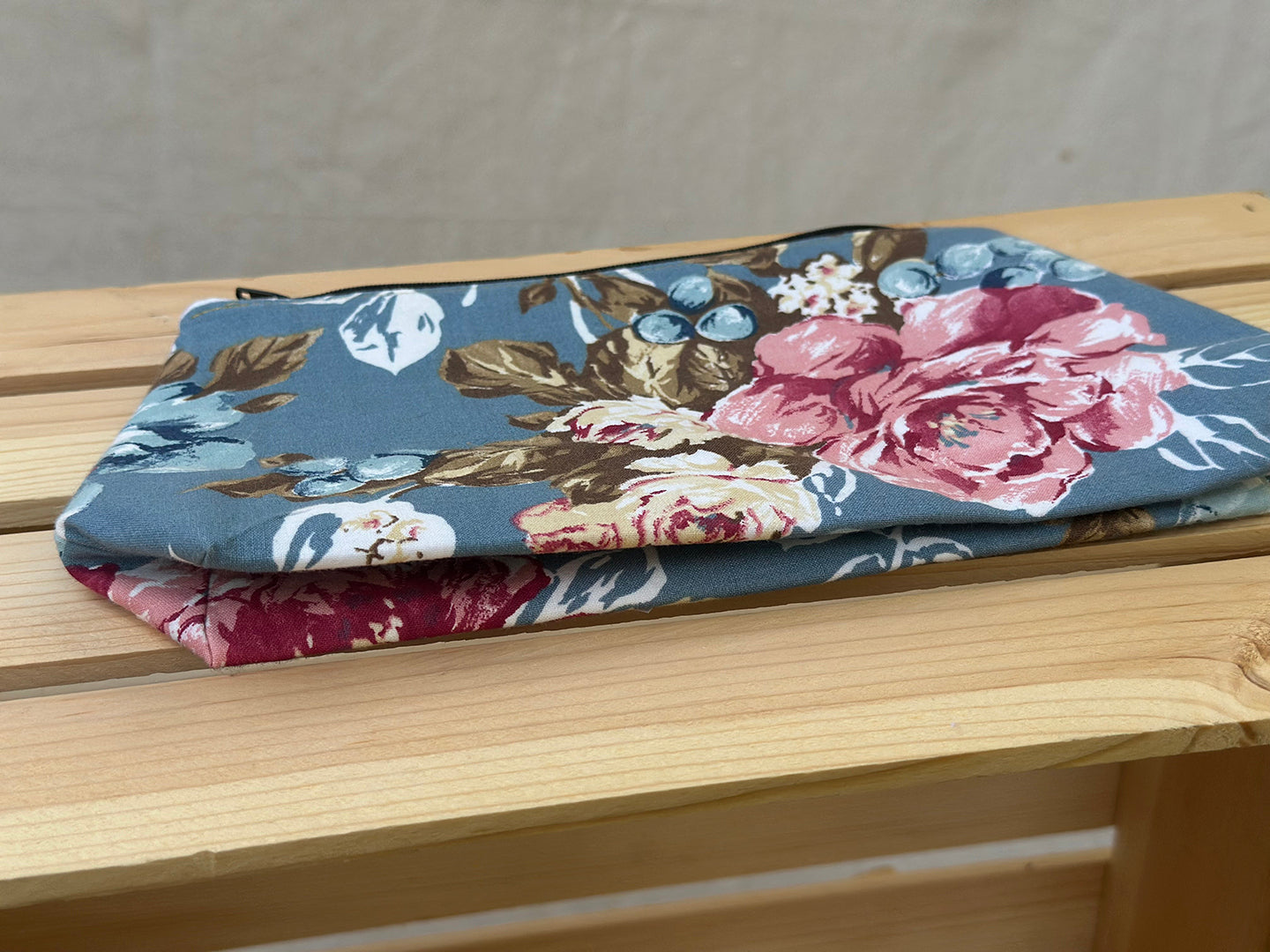Poppin' Florals Makeup Bag