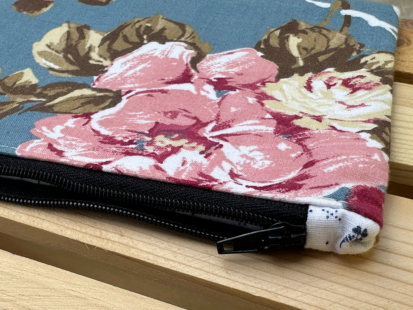 Poppin' Florals Slimline Zip Pouch