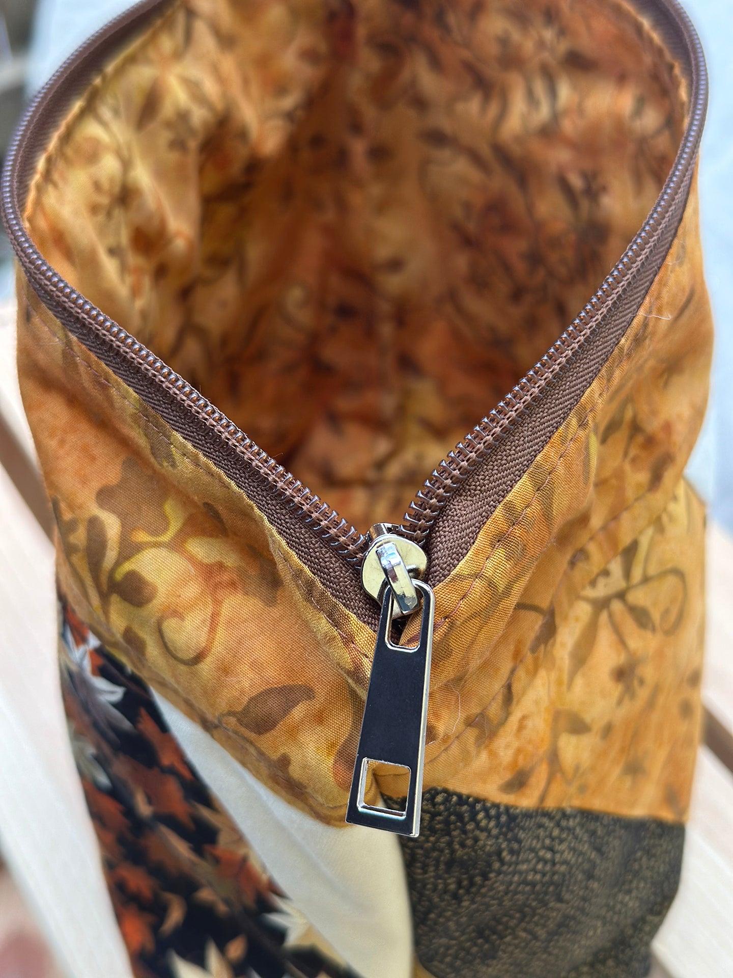 Autumn Floral Large Makeup Bag