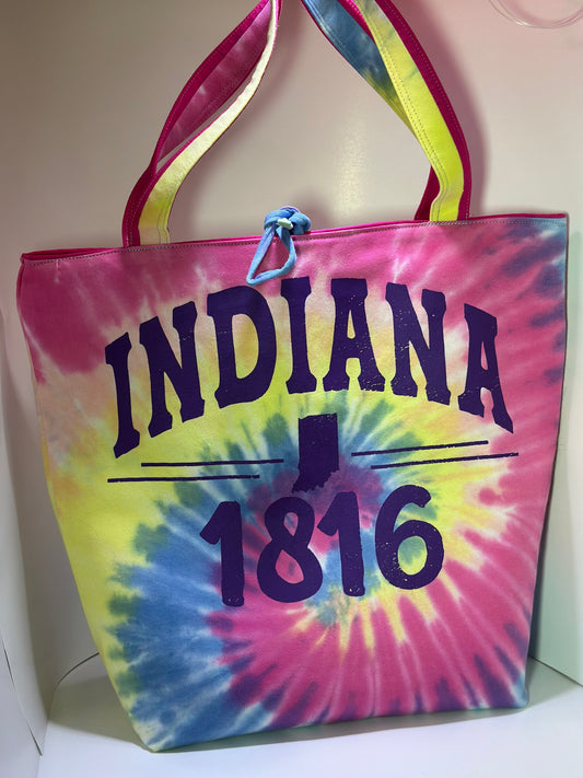 Tie Dye Indiana Tote